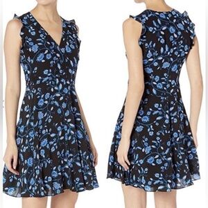 Rebecca Taylor Floral Silk Mini Dress - Black and Blue
Caja 3